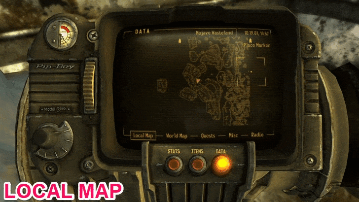 Fallout New Vegas - Map View