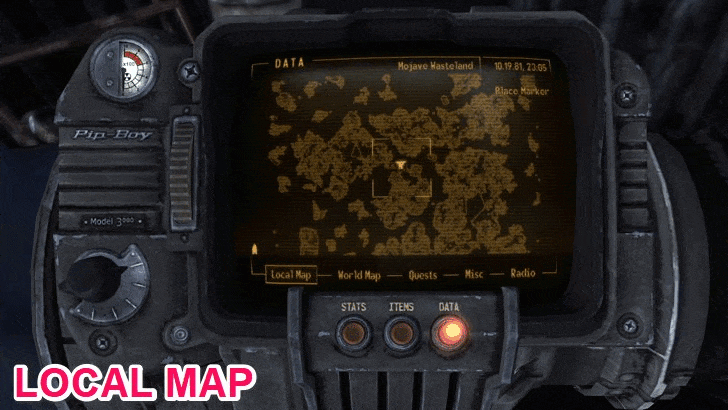 Fallout New Vegas - Map View