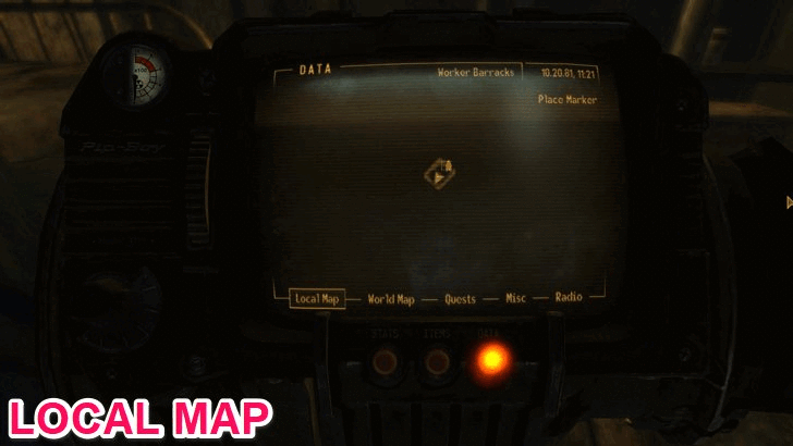 Fallout New Vegas - Map View