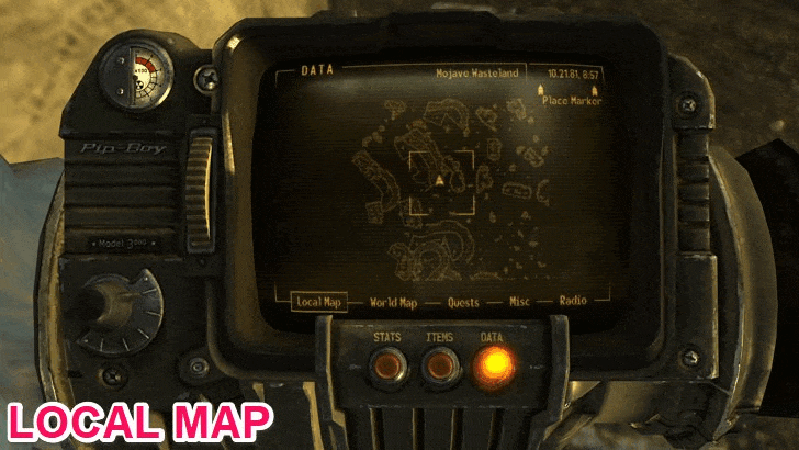 Fallout New Vegas - Map View
