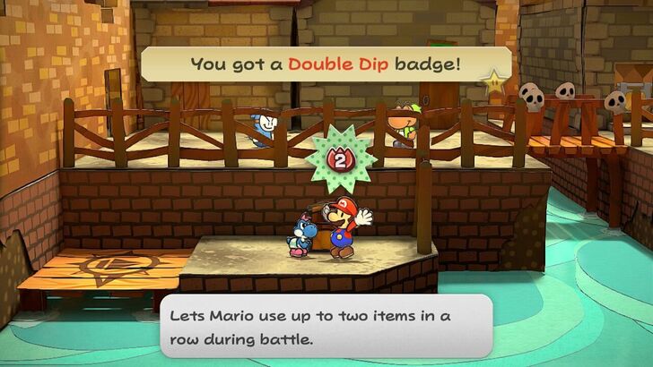 Paper Mario Thousand Year Door - Treasuer Chest Badge