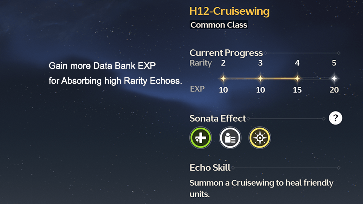 Wuthering Waves - Gain Data Bank EXP for High Rarity Echoes