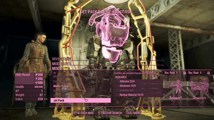 Fallout 4 - T-60 Jet Pack Reward
