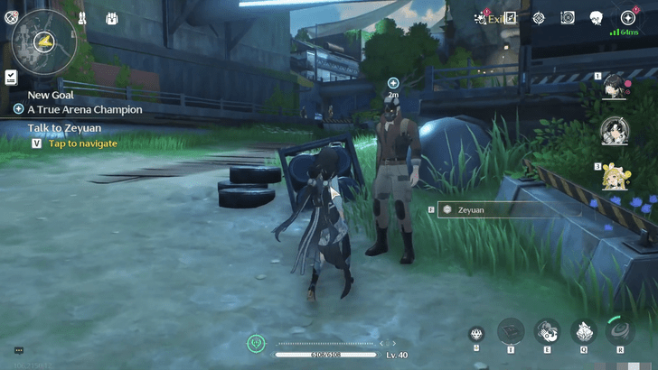 Wuthering Waves - A True Arena Champion - Find Zeyuan at the Exile Camp