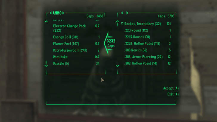 Fallout New Vegas - Sell to Vendors