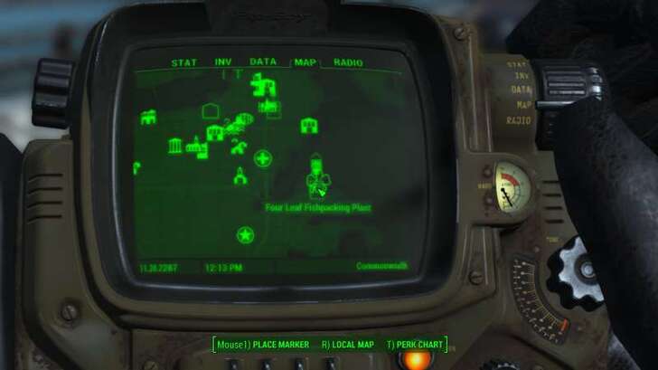 Fallout 4 - Four Leaf Fishpacking Plant Map