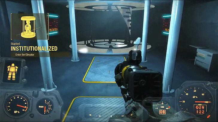 Fallout 4 - Enter the Institute Elevator