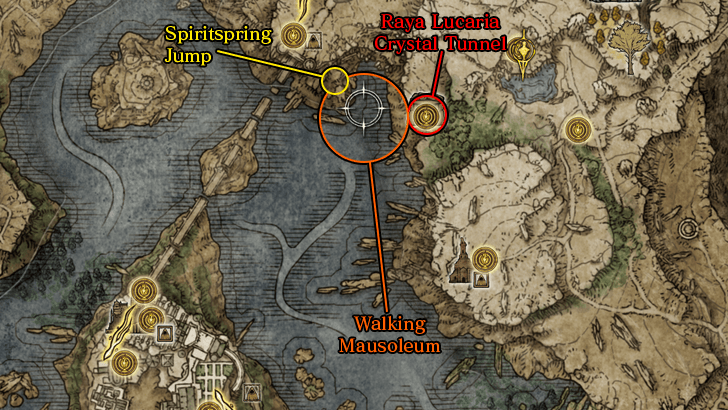 Elden Ring - Raya Lucaria Crystal Tunnel Walking Mausoleum