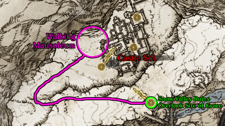 Elden Ring - Mountaintops of the Giants Walking Mausoleum