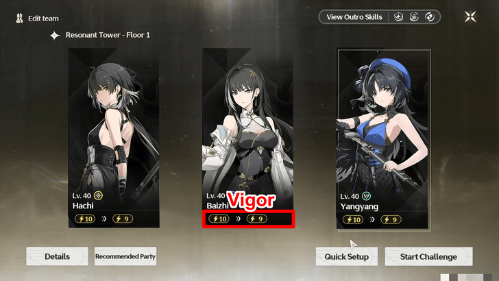 Wuthering Waves - Alone in the Abyss - Select Your Team