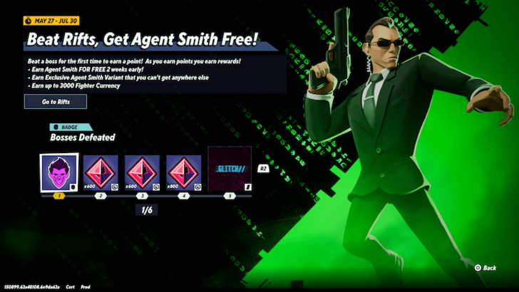 Multiversus Beat Rifts Get Agent Smith Free