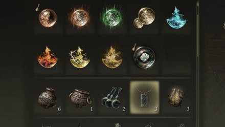 Elden Ring - Key Items in the Inventory