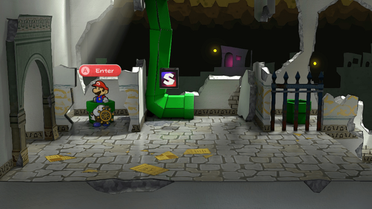 Paper Mario TTYD Switch Remake - Chet Rippo Warp Pipe in Sewers