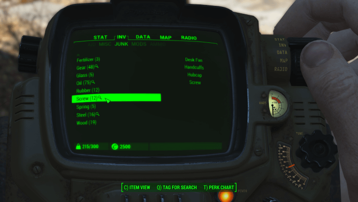 Fallout 4 - Tag Materials for Search