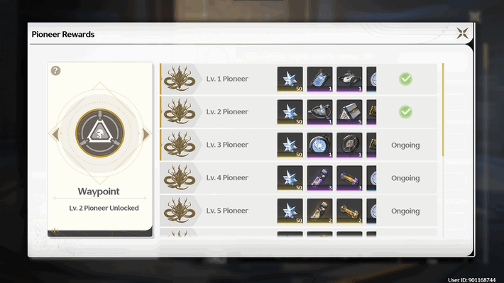 Wuthering Waves - Pioneer Lvl 2