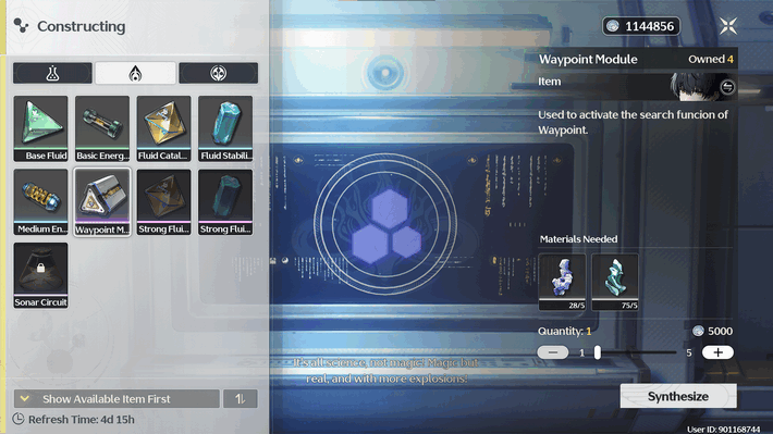 Wuthering Waves - Waypoint Module Synthesis