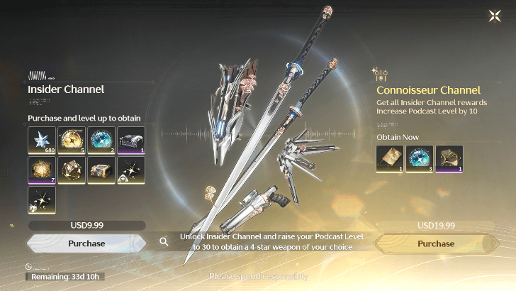 Wuthering Waves - Insider and Connoisseur Channels