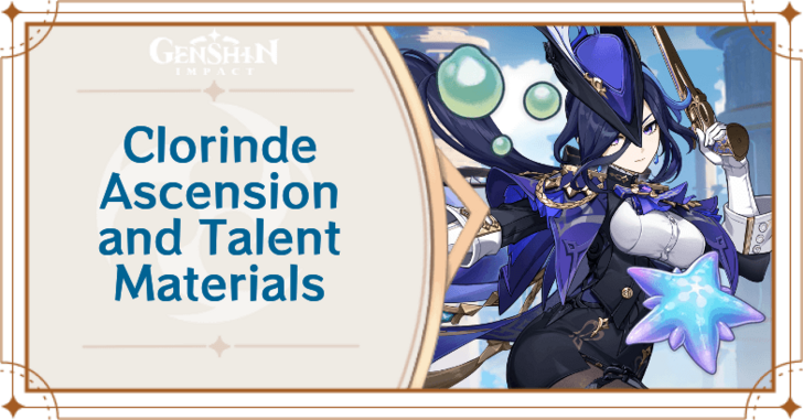 Genshin Impact - Clorinde Ascension and Talent Materials