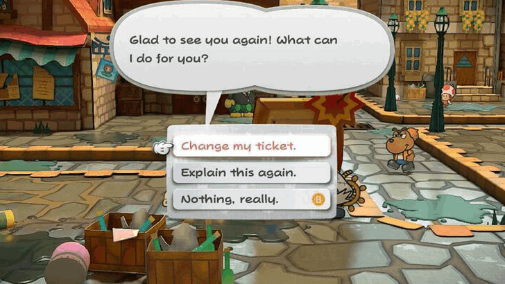 Paper Mario TTYD Switch Remake - Buy a Ticket at West Rogueport