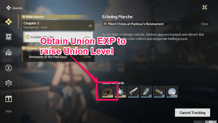 Wuthering Waves - Raise Union Level to Progress through the Story