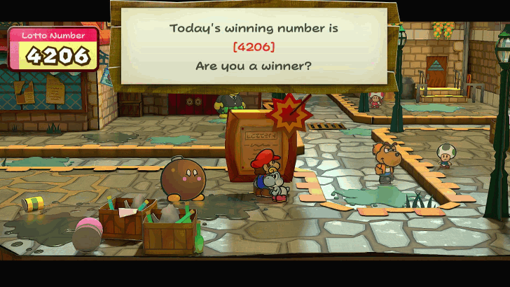 Paper Mario TTYD Switch Remake - How to Win First Prize in Happy Lucky Lottery