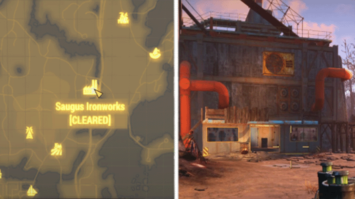 Fallout 4 - Saugus Ironworks Location