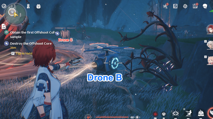 Wuthering Waves - First Contaminated Zone - Hit Drone B Twice