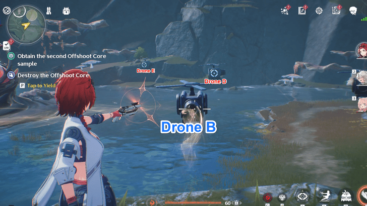 Wuthering Waves - Second Contaminated Zone - Hit Drone B Once