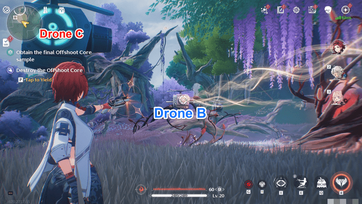 Wuthering Waves - Third Contaminated Zone - Hit Drone B Twice