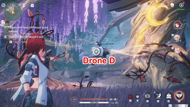 Wuthering Waves - Third Contaminated Zone - Hit Drone D Twice