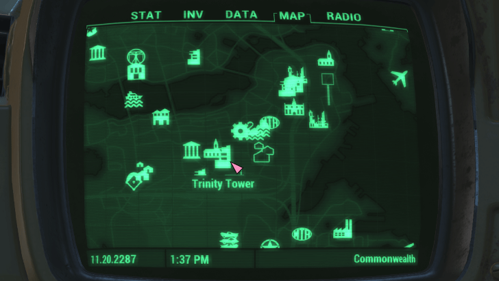 Fallout 4 - Trinity Tower Map
