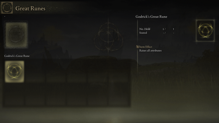 Elden Ring - Equip or Change Great Runes