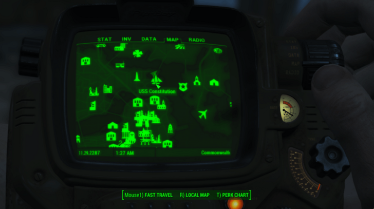 Fallout 4 - USS Constitution Map
