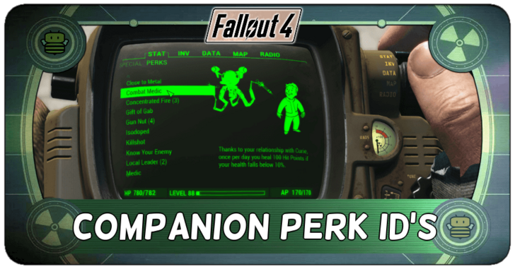 Fallout 4 - Companion Perk IDs