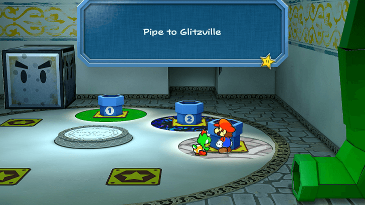 Paper Mario Thousand Year Door - Glitzville Pipe