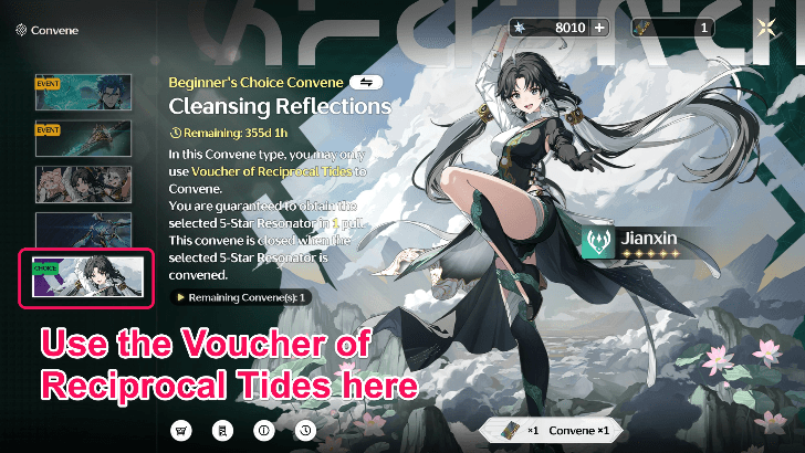 Wuthering Waves - how to use the Voucher of Reciprocal Tides