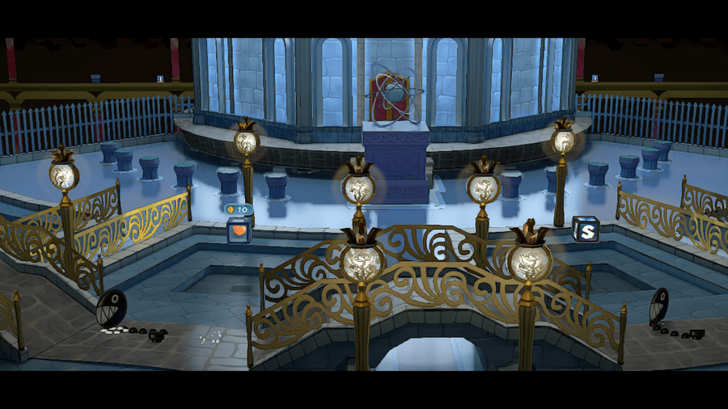 Paper Mario TTYD Switch Remake - Palace of Shadow Tower in Courtyard