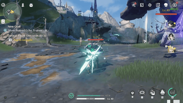 Wuthering Waves - Silver-Haired Echo Trainer III - Clear the Tacet Field