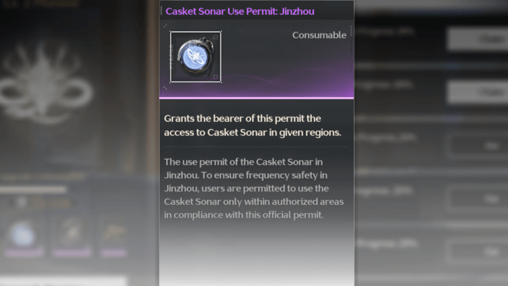 Wuthering Waves - Casket Sonar Permit
