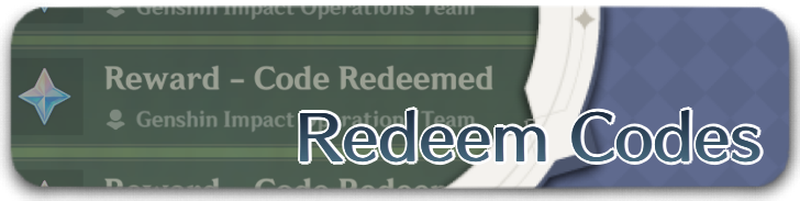 Genshin Impact - Redeem Codes
