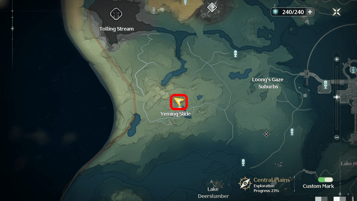 Wuthering Waves - Central Plains Torn Page Locations - In Yeming Slide Map Location