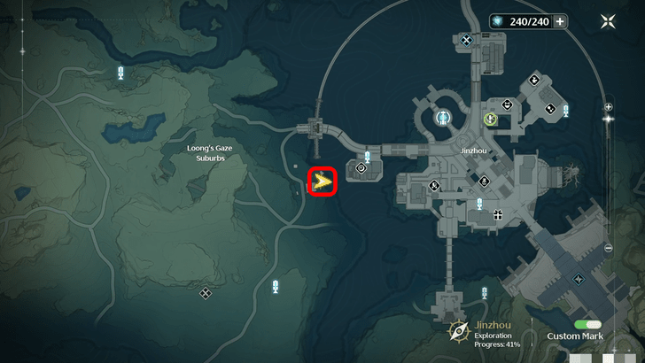 Wuthering Waves - Central Plains Torn Page Locations - Outside Jinzhou City Map Location