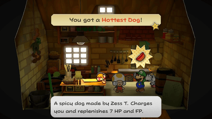 Paper Mario Thousand Year Door - Hottest Dog Recipe