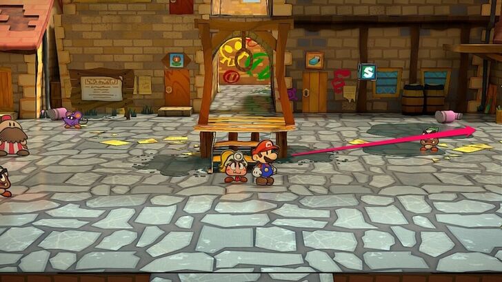 Paper Mario Thousand Year Door - East Side of Rogueport Square