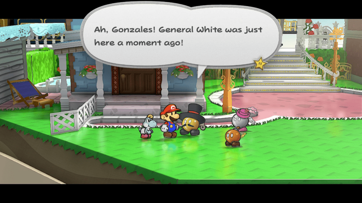 Paper Mario TTYD Switch Remake - Talk to Goldbob in Poshley Heights