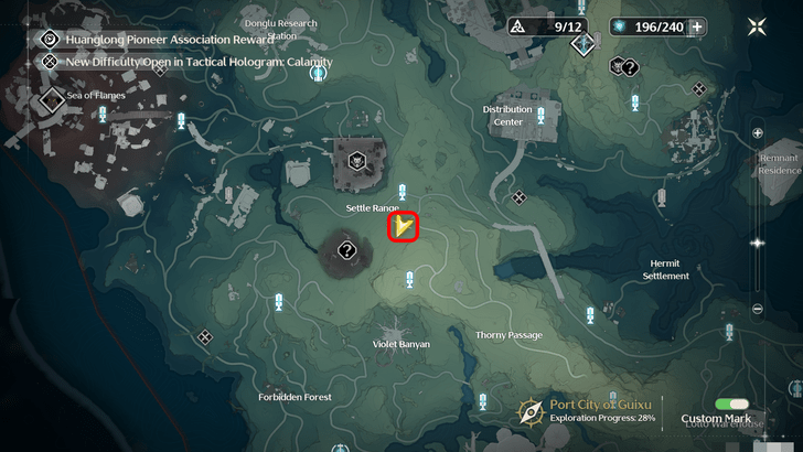 Wuthering Waves - Dim Forest Data Chip Locations - Exile Camp Near Settle Range Map Location