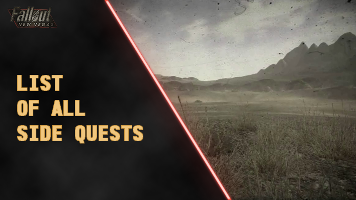 Fallout New Vegas - List of All Side Quests and Rewards