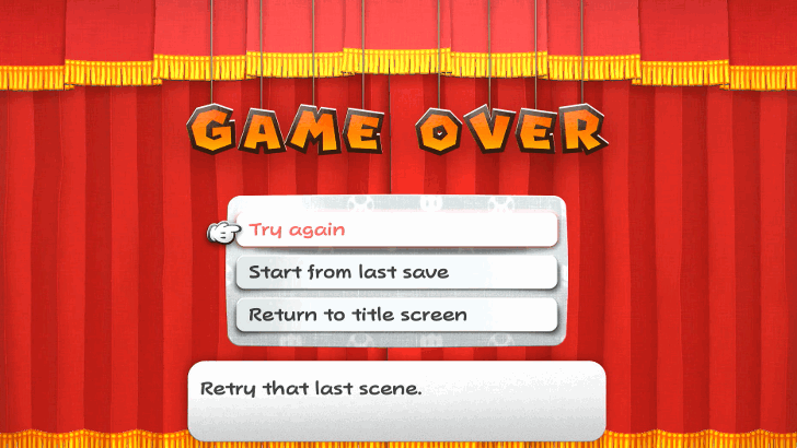 Paper Mario TTYD Switch Remake - Game Over