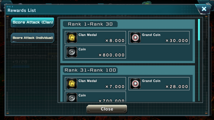 Getting Grand Coins Through Clan Battle - Gundam UC Engage