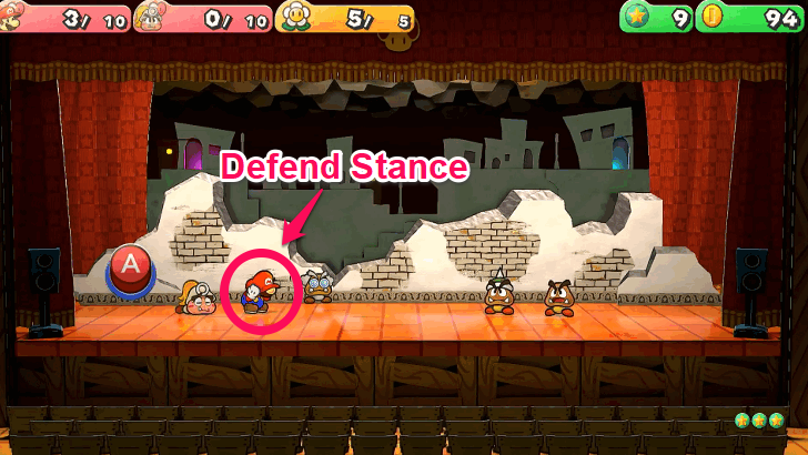 Paper Mario TTYD Switch Remake - Defense Stance
